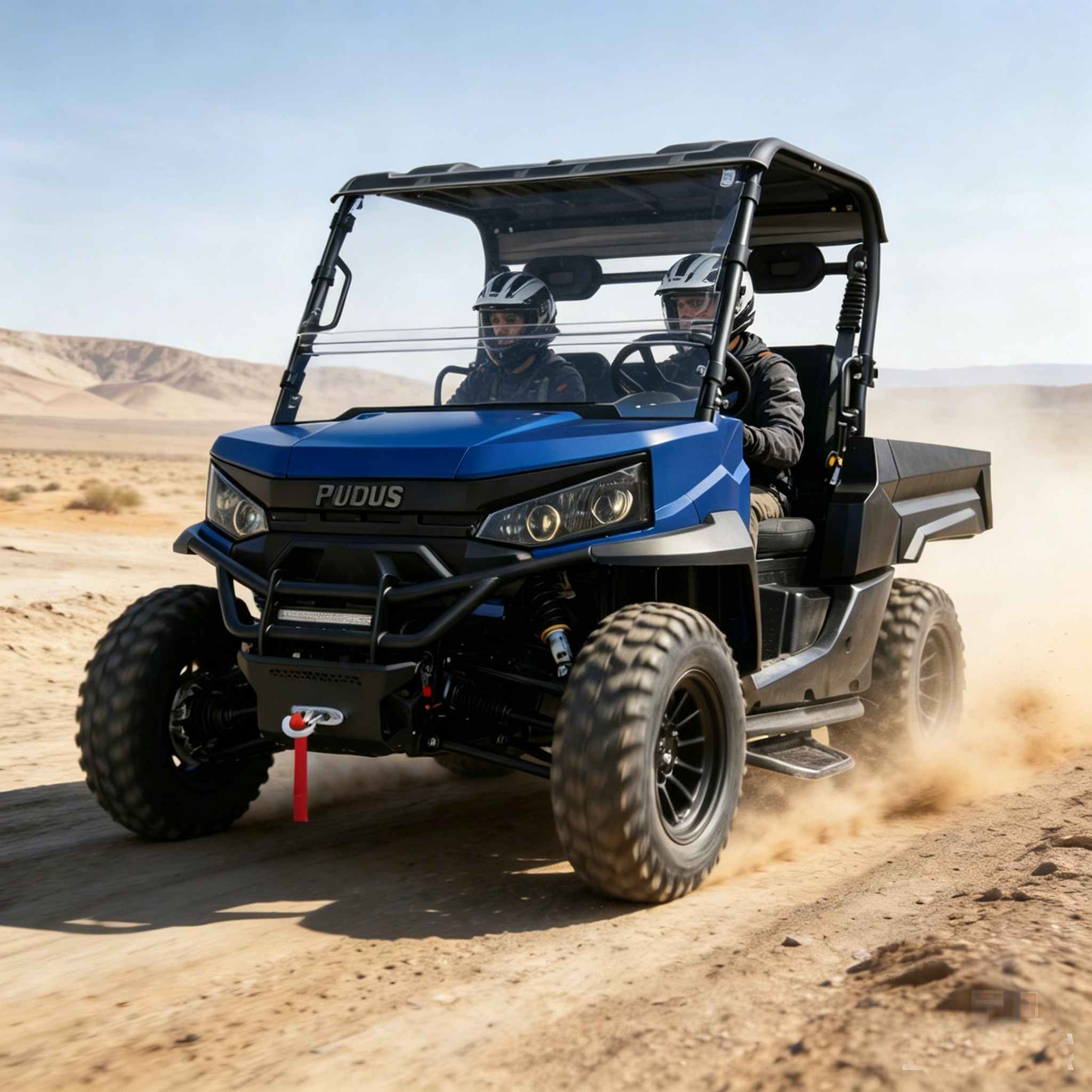 Квадроцикл LuckyRam 10KW AC Motor 4WD Electric UTV 1000kg Towing for Hunting Ranch